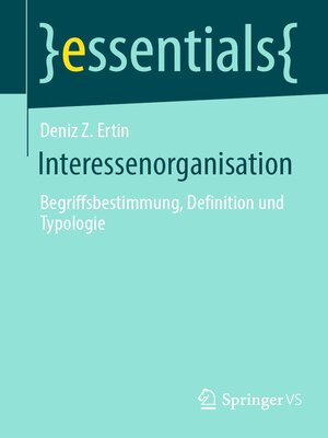 cover image of Interessenorganisation